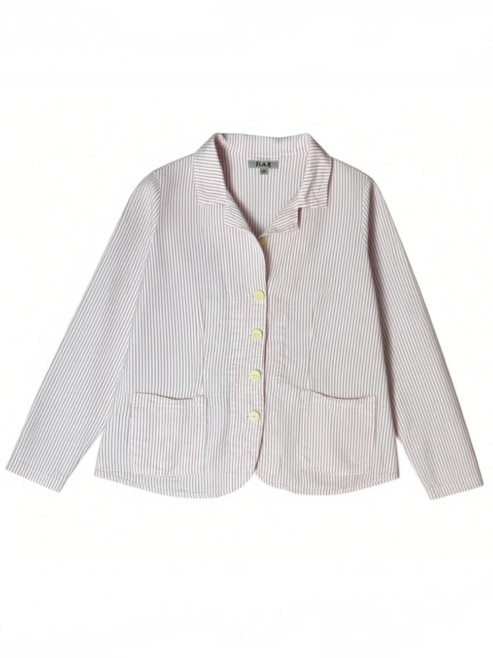 FLAX Linen Striped Blazer size S